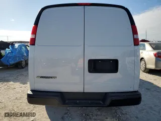 2021 Chevrolet Express Cargo Van with VIN 1GCWGAFP3M1188173, listed as a Copart auction lot 46345475 with 97,381 mi miles and Salvage Title. Bid and sale history available at carsss.com. Image 6.