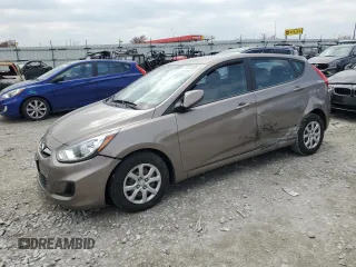 2012 Hyundai Accent GS with VIN KMHCT5AE0CU015960, listed as a Copart auction lot 52250035 with 93,818 mi miles and Salvage title. Bid and sale history available at DreamBid. Image 1.