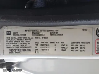 2007 Chevrolet Colorado LT w/1LT with VIN 1GCCS19E878147089, listed as a IAAI auction lot 41460743 with 108,418 mi miles. Bid and sale history available at carsss.com. Image 9.