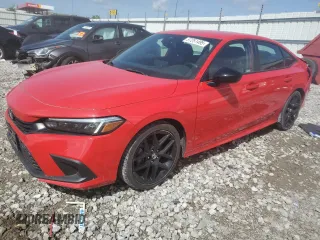 2023 Honda Civic Sport with VIN 2HGFE2F55PH527758, listed as a Copart auction lot 57251495 with 28,949 mi miles and Salvage title. Bid and sale history available at DreamBid. Image 1.