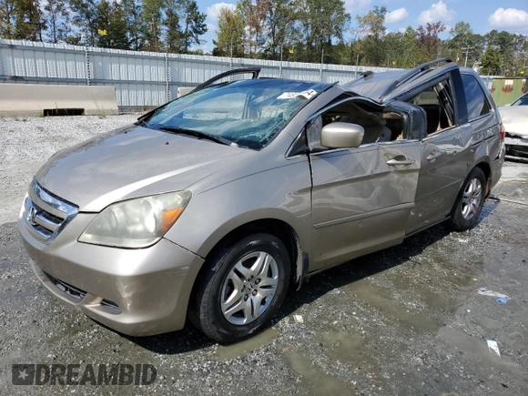 2007 Honda Odyssey EX-L with VIN 5FNRL38617B443486, listed as a Copart auction lot 74820964 with 178,847 mi miles and Non Repairable. Bid and sale history available at carsss.com. Image 1.