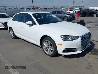2017 Audi A4 Premium with VIN WAUGNAF46HN021107, listed as a IAAI auction lot 41593316 with 103,205 mi miles. Bid and sale history available at carsss.com. Image 1.