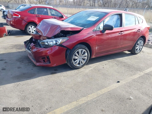2019 Subaru Impreza with VIN 4S3GTAA63K1721568, listed as a IAAI auction lot 41896632 with 18,744 mi miles. Bid and sale history available at carsss.com. Image 17.