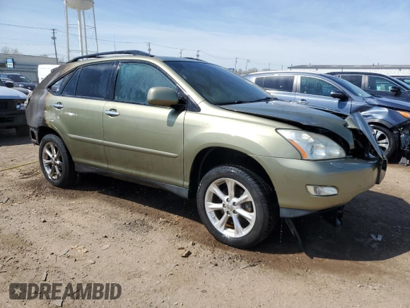 2008 Lexus RX 350 with VIN 2T2HK31U38C092475, listed as a Copart auction lot 53398565 with Not Provided miles and Non Repairable. Bid and sale history available at DreamBid. Image 4.