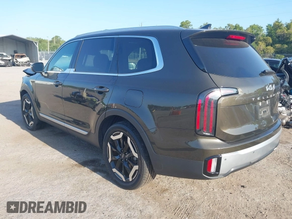 2023 Kia Telluride EX X-Line with VIN 5XYP3DGC2PG354460, listed as a IAAI auction lot 42123098 with 21,368 mi miles and . Bid and sale history available at DreamBid. Image 3.