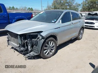 2019 Infiniti QX50 LUXE with VIN 3PCAJ5M19KF144488, listed as a IAAI auction lot 41811631 with 99,640 mi miles. Bid and sale history available at carsss.com. Image 2.