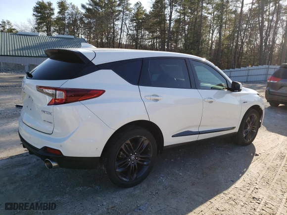 2019 Acura RDX w/A-Spec Pkg with VIN 5J8TC2H66KL006459, listed as a Copart auction lot 48496605 with 61,044 mi miles and Salvage Title. Bid and sale history available at carsss.com. Image 3.