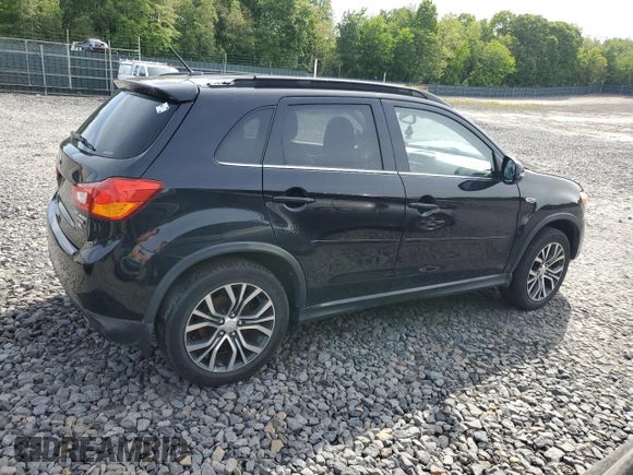 2016 Mitsubishi Outlander SEL with VIN JA4AR4AW3GZ025138, listed as a Copart auction lot 57803615 with 90,005 mi miles and Salvage title. Bid and sale history available at DreamBid. Image 3.