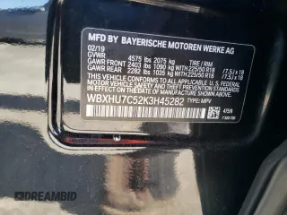 2019 BMW X1 sDrive28i with VIN WBXHU7C52K3H45282, listed as a Copart auction lot 42421563 with 8,057 mi miles. Bid and sale history available at carsss.com. Image 13.