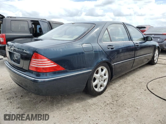 2004 Mercedes-Benz S-Class 4.3L with VIN WDBNG83J64A423281, listed as a Copart auction lot 74177694 with 0 mi miles and Non Repairable. Bid and sale history available at carsss.com. Image 3.