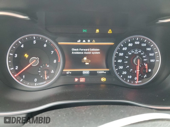 2019 Genesis G70 2.0T Sport with VIN KMTG24LA7KU034969, listed as a Copart auction lot 69801924 with 13,209 mi miles and Salvage Title. Bid and sale history available at carsss.com. Image 9.