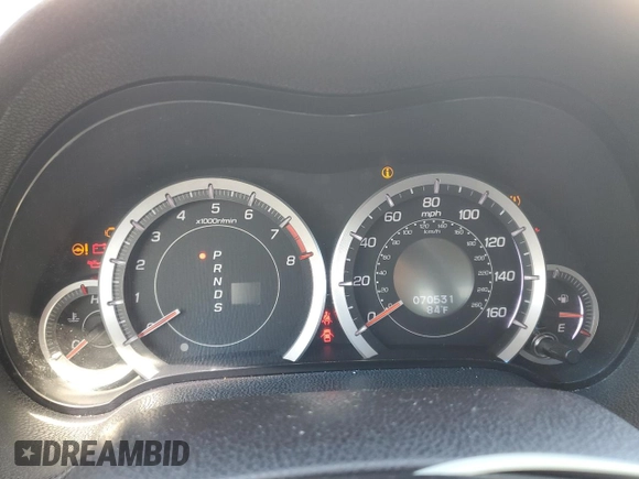 2013 Acura TSX Technology with VIN JH4CU2F64DC010087, listed as a Copart auction lot 46375005 with 70,531 mi miles and Salvage title. Bid and sale history available at DreamBid. Image 9.