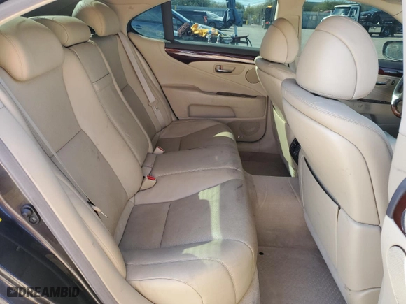 2007 Lexus LS 460 with VIN JTHBL46F575005872, listed as a Copart auction lot 74692034 with 115,083 mi miles and Salvage Title. Bid and sale history available at carsss.com. Image 10.
