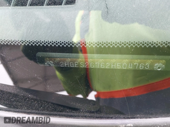 2002 Honda Civic EX with VIN 2HGES26762H504763, listed as a IAAI auction lot 42096630 with 241,798 mi miles and . Bid and sale history available at DreamBid. Image 17.
