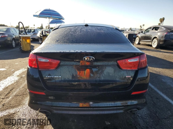 2015 Kia Optima LX with VIN 5XXGM4A76FG498508, listed as a Copart auction lot 81647284 with 95,851 mi miles and Clean Title. Bid and sale history available at carsss.com. Image 6.