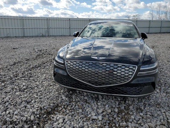 2023 Genesis Electrified G80 with VIN KMTGE4S10PU007449, listed as a Copart auction lot 50656154 with 5,828 mi miles and Non Repairable. Bid and sale history available at carsss.com. Image 5.