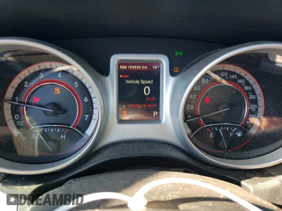 2017 Dodge Journey GT with VIN 3C4PDDFG2HT648758, listed as a Copart auction lot 76484574 with 194,836 mi miles and Salvage title. Bid and sale history available at DreamBid. Image 9.