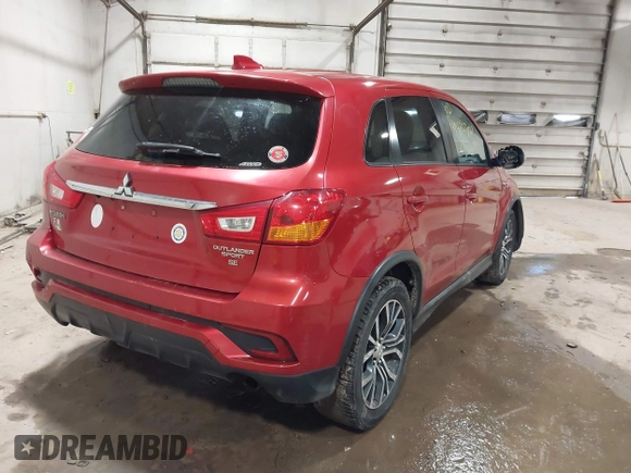 2018 Mitsubishi Outlander Sport SE 2.4 with VIN JA4AR3AW2JZ033877, listed as a IAAI auction lot 41410301 with 117,556 mi miles. Bid and sale history available at carsss.com. Image 4.