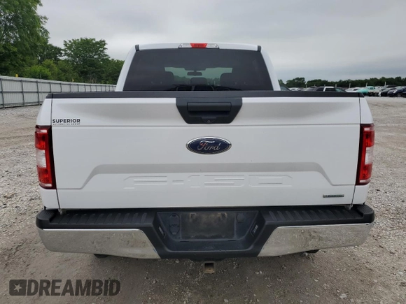 2020 Ford F-150 XL with VIN 1FTEW1E43LKD42136, listed as a Copart auction lot 59444145 with 142,294 mi miles and Salvage title. Bid and sale history available at DreamBid. Image 6.