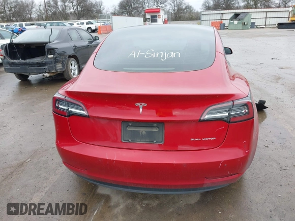 2021 Tesla Model 3 Long Range with VIN 5YJ3E1EB2MF079595, listed as a IAAI auction lot 41621546 with 45,616 mi miles. Bid and sale history available at carsss.com. Image 16.