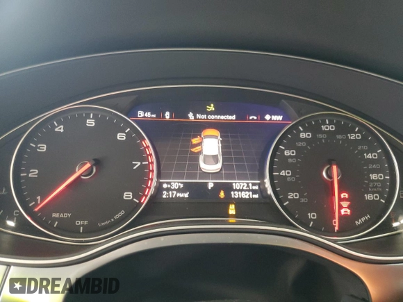 2016 Audi A7 3.0 Premium Plus with VIN WAUWGAFC5GN018677, listed as a Copart auction lot 38723524 with 131,621 mi miles. Bid and sale history available at carsss.com. Image 9.