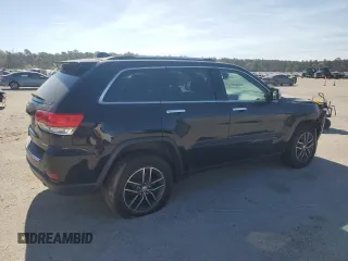 2017 Jeep Grand Cherokee Limited with VIN 1C4RJEBG2HC943268, listed as a Copart auction lot 50553945 with 160,459 mi miles and Salvage title. Bid and sale history available at DreamBid. Image 3.