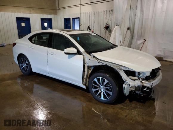 2017 Acura TLX with VIN 19UUB1F3XHA001537, listed as a Copart auction lot 70049444 with 74,005 mi miles and Salvage Title. Bid and sale history available at carsss.com. Image 4.