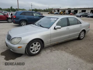 2002 Mercedes-Benz S-Class 5.0L with VIN WDBNG75J62A283821, listed as a Copart auction lot 72925304 with 93,531 mi miles and Clean Title. Bid and sale history available at carsss.com. Image 1.