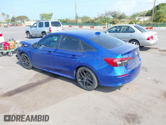 2023 Honda Civic Sport with VIN 2HGFE2F52PH508391, listed as a IAAI auction lot 41907096 with 19,485 mi miles and . Bid and sale history available at DreamBid. Image 3.