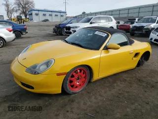 2000 Porsche Boxster z VIN WP0CA2987YU622811, wystawiony jako Copart lot #43392505 z przebiegiem 126 764 mil mil oraz Szkody całkowita. Historia ofert i sprzedaży dostępna na DreamBid. Obrazek 1.