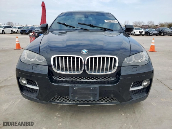 2014 BMW X6 50i with VIN 5UXFG8C52EL592419, listed as a Copart auction lot 44024455 with 97,494 mi miles and Clean Title. Bid and sale history available at carsss.com. Image 5.