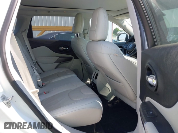 2019 Jeep Cherokee Limited with VIN 1C4PJMDNXKD393171, listed as a IAAI auction lot 42406608 with 57,574 mi miles and . Bid and sale history available at DreamBid. Image 8.