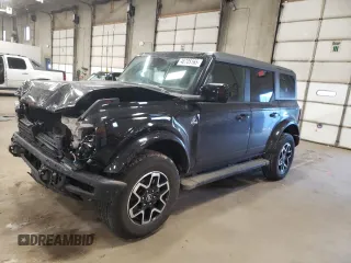2024 Ford Bronco Outer Banks with VIN 1FMDE8BH7RLA65570, listed as a Copart auction lot 46705165 with 10,206 mi miles and Salvage Title. Bid and sale history available at carsss.com. Image 1.