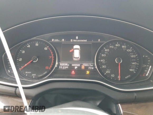 2019 Audi Q5 Premium with VIN WA1ANAFY7K2076311, listed as a Copart auction lot 42499015 with 92,034 mi miles and Salvage Title. Bid and sale history available at carsss.com. Image 9.