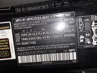 2023 Mercedes-Benz EQS with VIN 4JGDM2EB2PA001663, listed as a IAAI auction lot 41763490 with 32,178 mi miles. Bid and sale history available at carsss.com. Image 9.