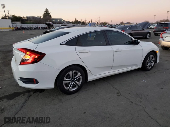2017 Honda Civic LX with VIN 19XFC2F58HE021715, listed as a Copart auction lot 88125025 with 86,058 mi miles and Salvage Title. Bid and sale history available at DreamBid. Image 3.
