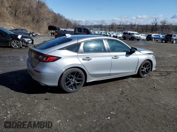 2023 Honda Civic Sport with VIN 19XFL2H80PE004879, listed as a Copart auction lot 49719945 with 22,958 mi miles and Salvage Title. Bid and sale history available at DreamBid. Image 3.