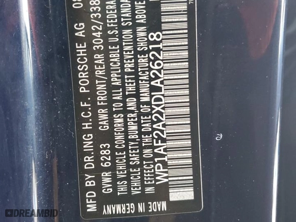 2013 Porsche Cayenne Diesel with VIN WP1AF2A2XDLA26218, listed as a Copart auction lot 65716124 with 37,287 mi miles and Salvage Title. Bid and sale history available at carsss.com. Image 13.