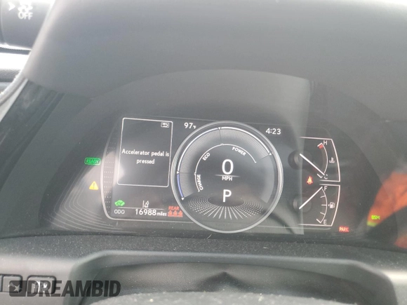 2022 Lexus ES 300h with VIN 58ADA1C17NU017617, listed as a Copart auction lot 61970855 with 16,988 mi miles and Salvage title. Bid and sale history available at DreamBid. Image 9.