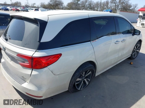 2019 Honda Odyssey Elite with VIN 5FNRL6H99KB091617, listed as a IAAI auction lot 41719807 with 93,775 mi miles and . Bid and sale history available at DreamBid. Image 4.