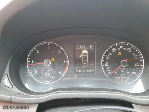 2015 Volkswagen Passat 2.0L TDI SE w/Sunroof with VIN 1VWBV7A31FC018166, listed as a Copart auction lot 49465865 with 114,614 mi miles and Salvage Title. Bid and sale history available at carsss.com. Image 9.