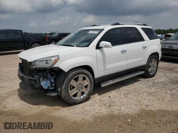2017 GMC Acadia Limited z VIN 1GKKRSKD8HJ100397, wystawiony jako Copart lot #54320075 z przebiegiem 107 684 mil mil oraz Szkoda całkowita • Salvage title. Historia ofert i sprzedaży dostępna na DreamBid. Obrazek 1.
