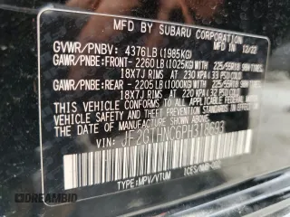2023 Subaru Crosstrek Limited с VIN JF2GTHNC6PH318693, выставлен на аукционе Copart как лот 58745305 с пробегом 44 948 миль миль и На запчасти • Non repairable. История ставок и продаж доступна на DreamBid. Изображение 14.