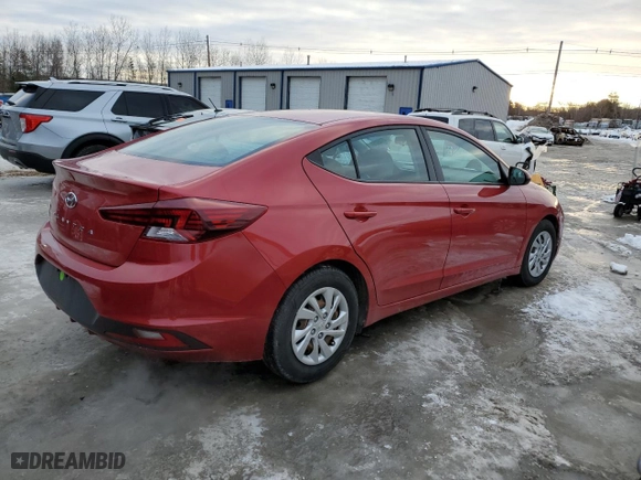 2019 Hyundai Elantra SE with VIN 5NPD74LF4KH494969, listed as a Copart auction lot 45189255 with 69,670 mi miles and Salvage Title. Bid and sale history available at carsss.com. Image 3.