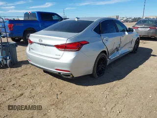 2015 Hyundai Genesis 3.8L z VIN KMHGN4JE4FU068090, wystawiony jako IAAI lot #41649107 z przebiegiem 119 396 mil mil oraz . Historia ofert i sprzedaży dostępna na DreamBid. Obrazek 4.