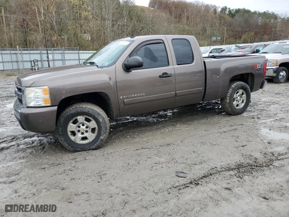 2008 Chevrolet Silverado 1500 LTZ with VIN 2GCEK19J481210778, listed as a Copart auction lot 80468524 with 125,408 mi miles and Salvage Title. Bid and sale history available at carsss.com. Image 1.