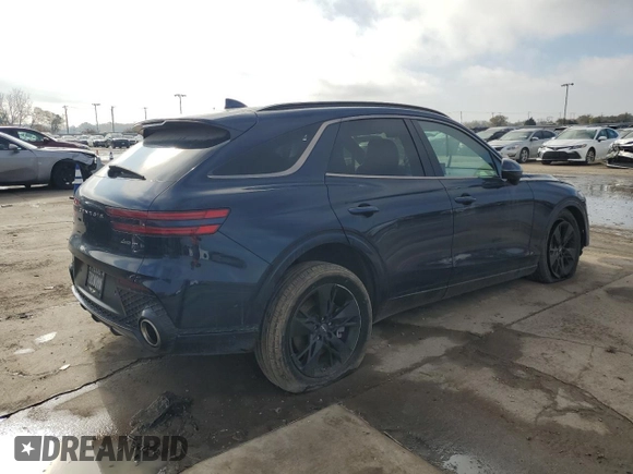 2022 Genesis GV70 Sport with VIN KMUMCDTCXNU044624, listed as a Copart auction lot 82372214 with 25,870 mi miles and Clean title. Bid and sale history available at DreamBid. Image 3.