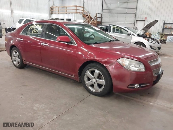 2008 Chevrolet Malibu LTZ with VIN 1G1ZK57B68F291983, listed as a IAAI auction lot 41987834 with 153,640 mi miles. Bid and sale history available at carsss.com. Image 1.