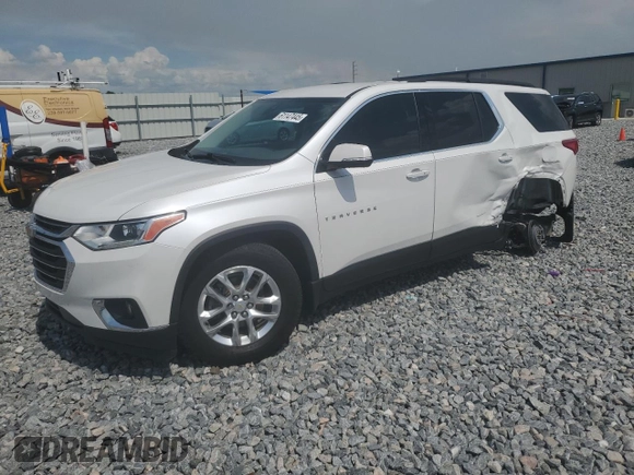 2020 Chevrolet Traverse LT Cloth with VIN 1GNERGKW5LJ241967, listed as a Copart auction lot 61147445 with 86,666 mi miles and Non repairable. Bid and sale history available at DreamBid. Image 1.