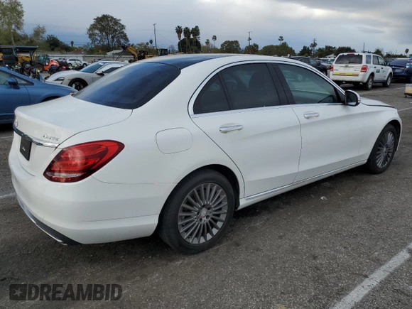 2015 Mercedes-Benz C-Class C 300 Luxury with VIN 55SWF4KB9FU037071, listed as a Copart auction lot 48776545 with 105,134 mi miles and Salvage Title. Bid and sale history available at carsss.com. Image 3.